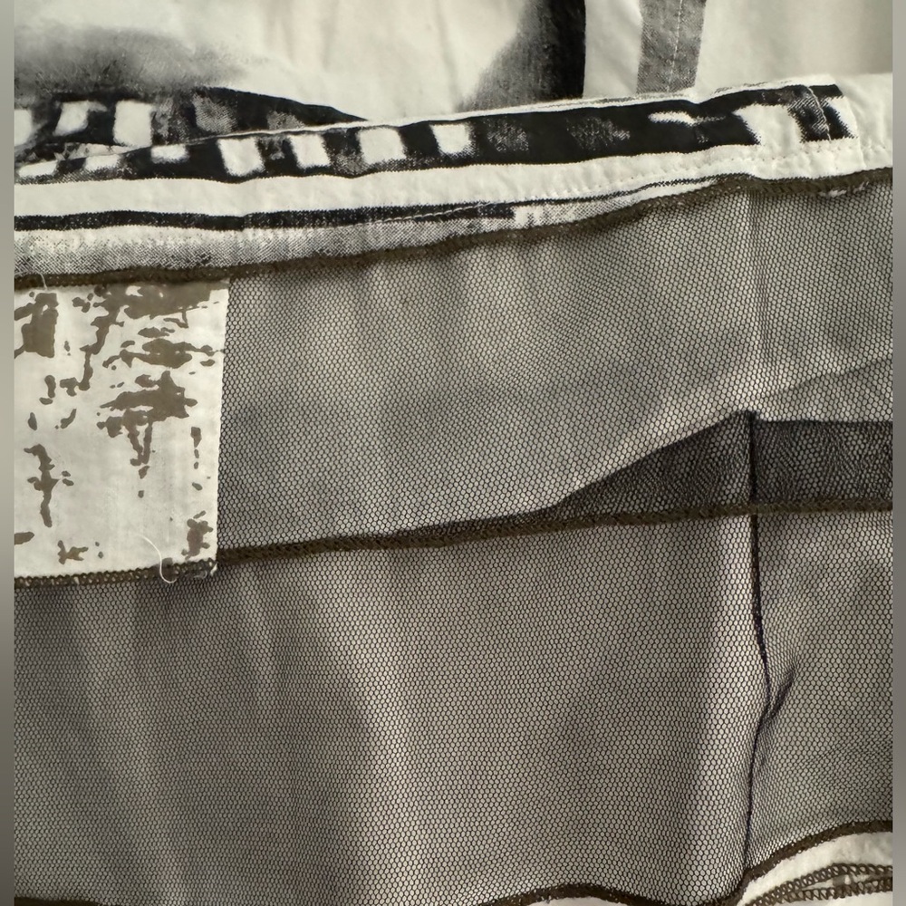 Tango Mango Collection Art-to-Wear Patchwork Embellished Tunic Shirt Small - Picture 12 of 13